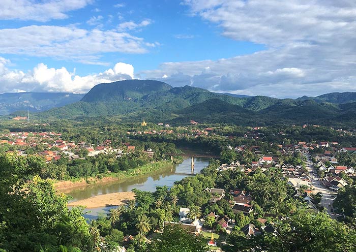 View Luang Prabang City from Mt Phousi